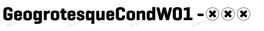 GeogrotesqueCondW01 字体转换